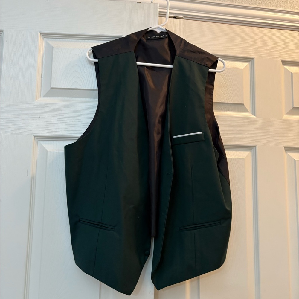 Men's Green Vest by Perry Ellis